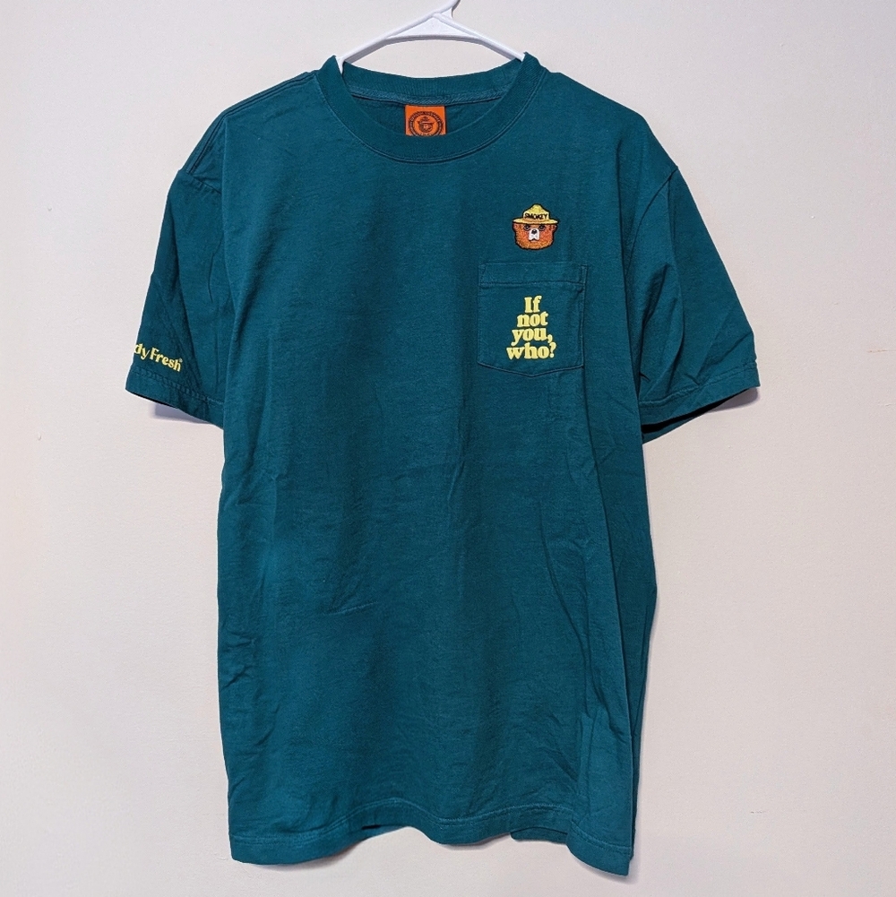 Teddy Fresh X Smokey Bear Teal Shirt